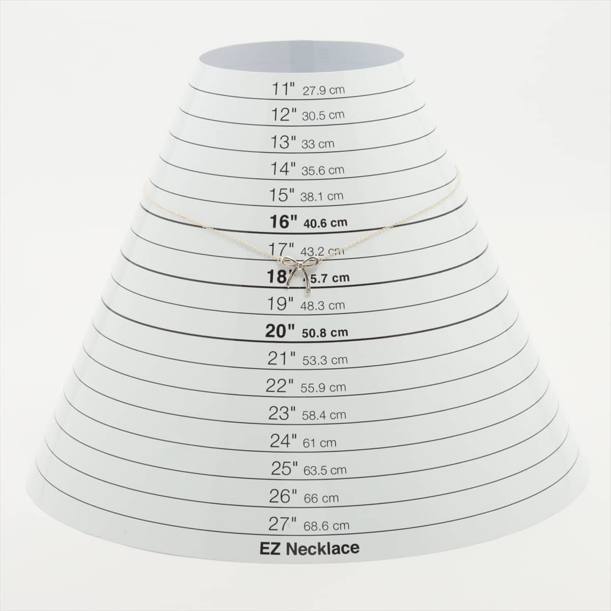 ティファニー リボン ネックレス 925 2.0g シルバー