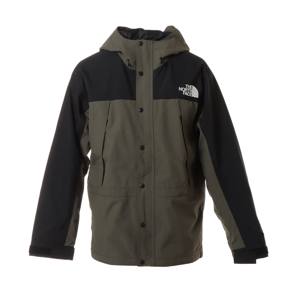 ノースフェイス ポリエステル×ナイロン マウンテンパーカー L メンズ ブラック×カーキ  NP11834 MOUNTAIN LIGHT Jacket