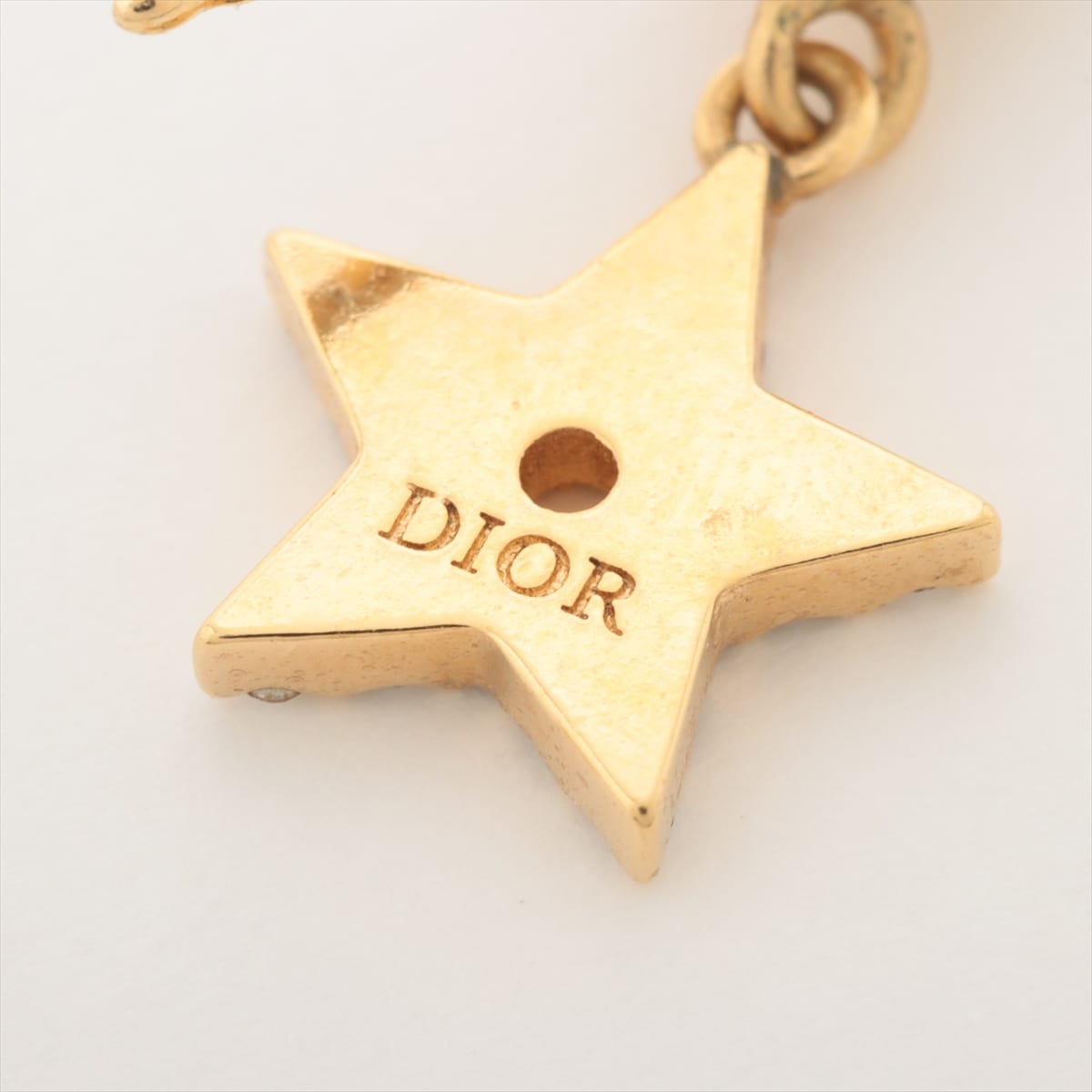 ディオール Lucky Dior ラッキー ディオール ピアス(両耳用) GP×フェイクパール ゴールド