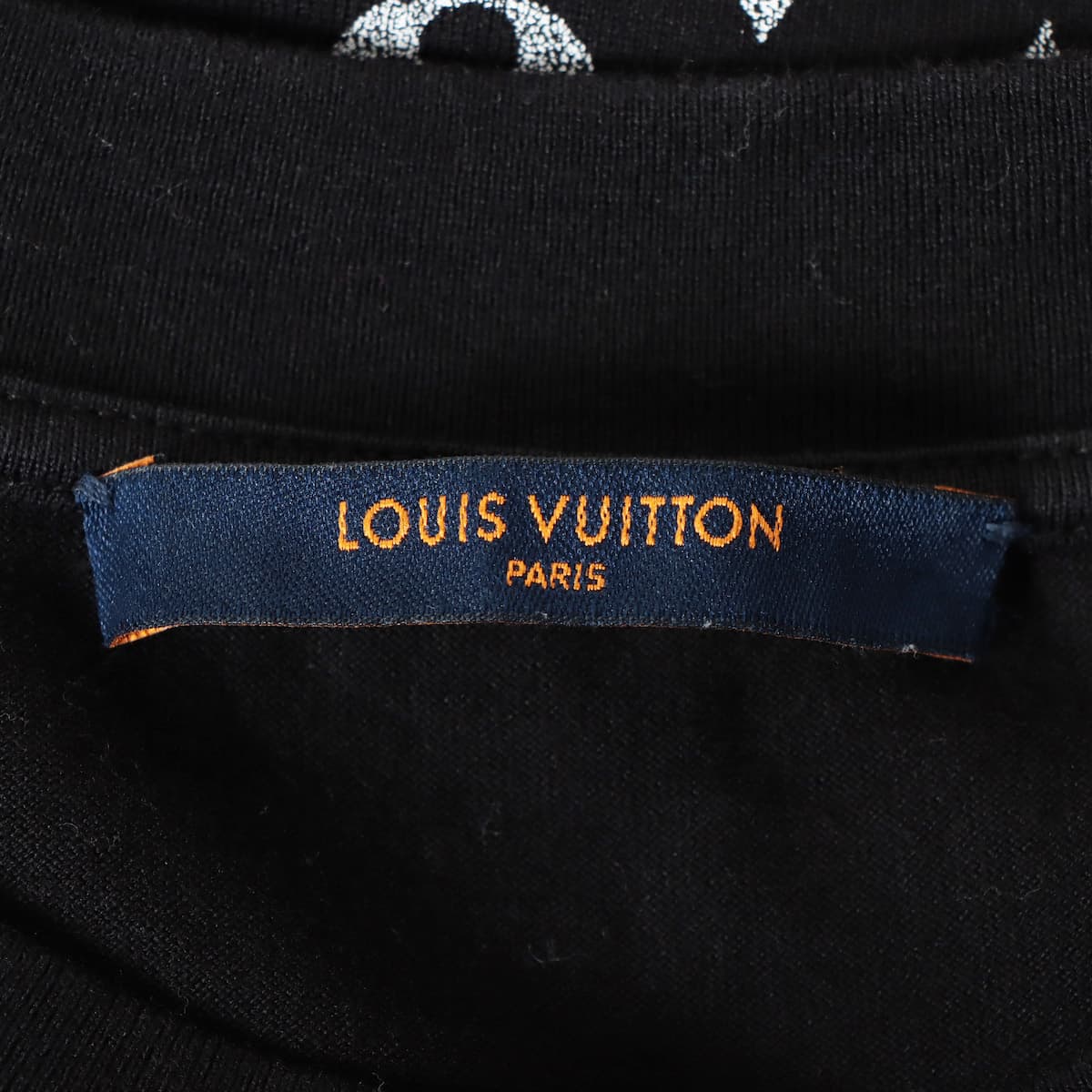 ルイヴィトン 20AW コットン Tシャツ M メンズ ブラック RM202