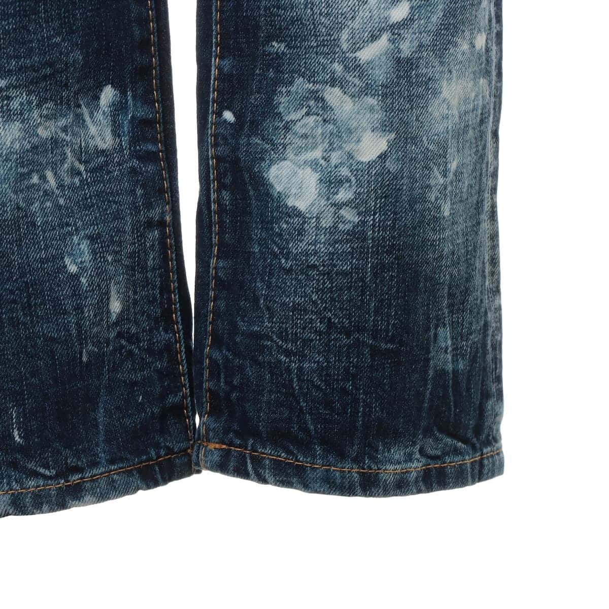 ディースクエアード 21SS コットン デニムパンツ 42 メンズ ブルー  Cool Guy Jeans ペイントジーンズ ダメージ加工