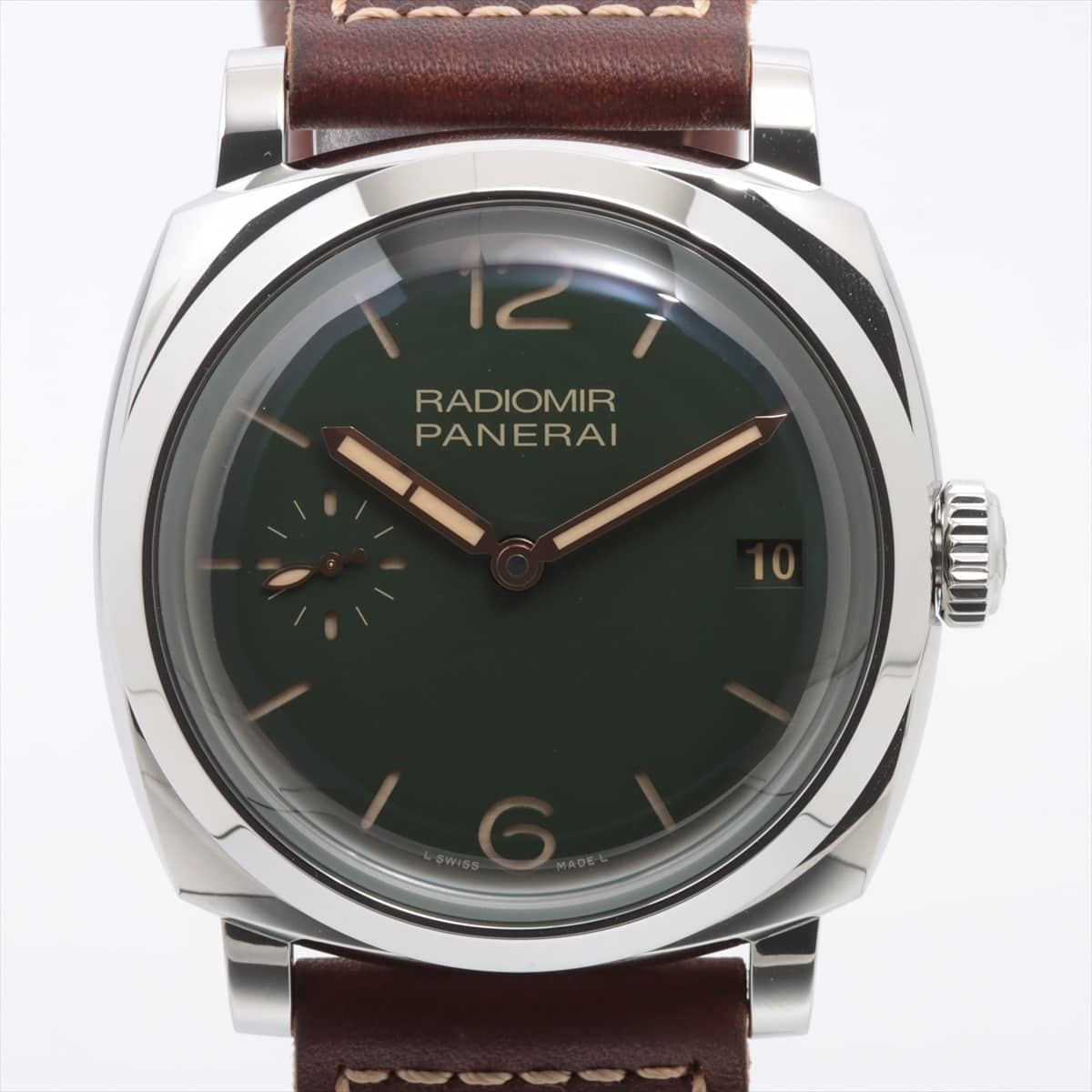 【117249】PANERAI パネライ  PAM00997 ラジオミール グリーンダイヤル CE/ナイロン 手巻き 保証書 純正ボックス 腕時計 時計 WATCH メンズ 男性 男 紳士
