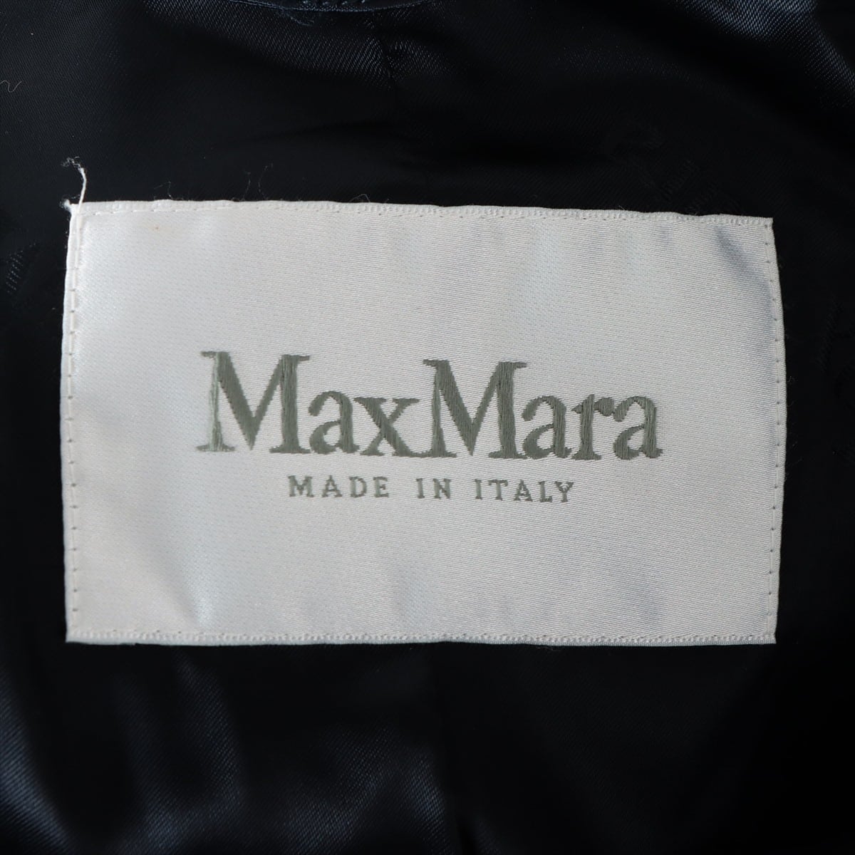 マックスマーラ ウール×シルク×アルパカ コート S レディース ネイビー  101615036 テディベアコート