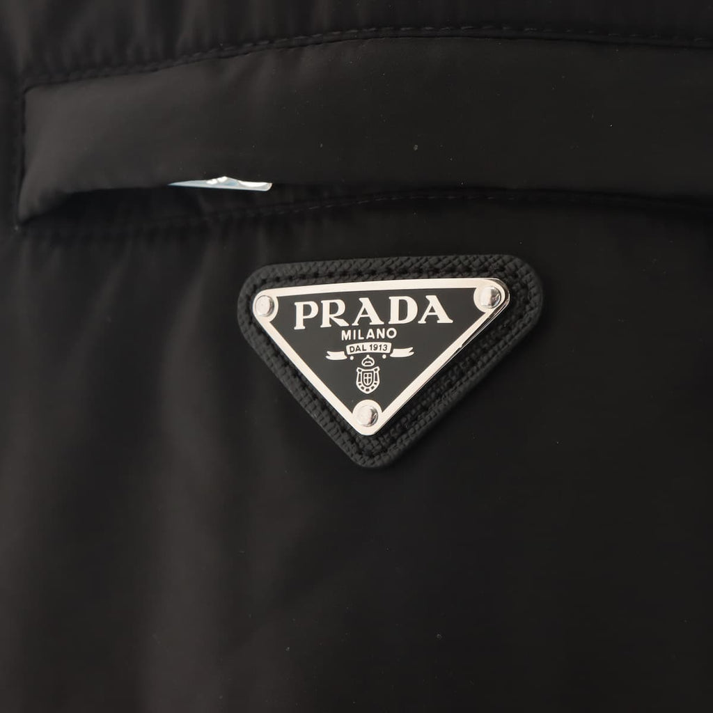 プラダ 22年 ポリエステル ジャケット XS メンズ ブラック 三角ロゴ 