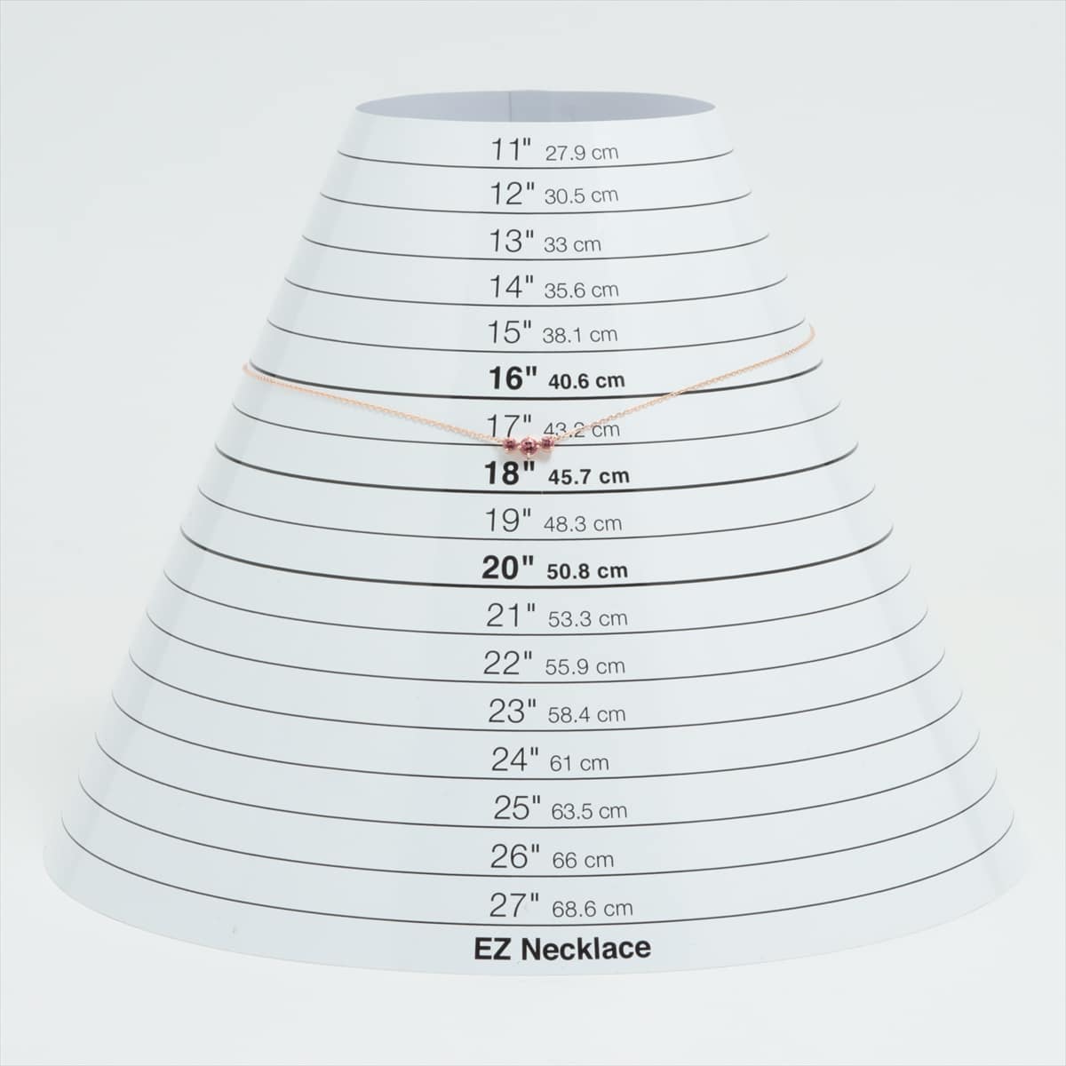 4℃ カラーストーン ネックレス K10(PG) 1.9g