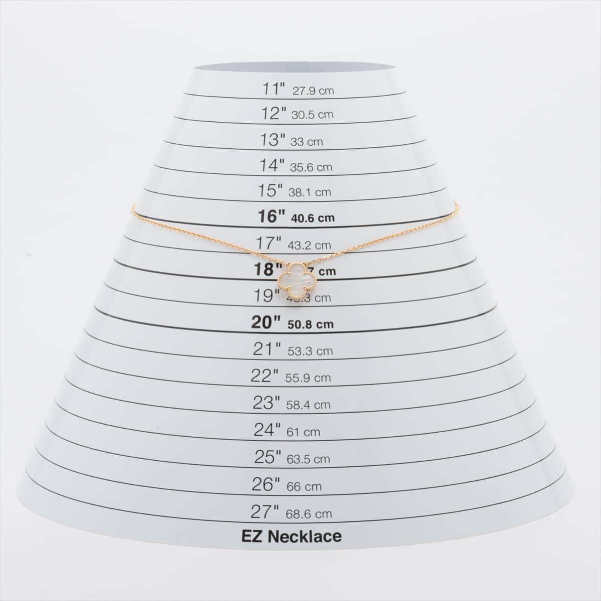 ヴァンクリーフ&アーペル ヴィンテージアルハンブラ シェル ネックレス 750(YG) 5.3g