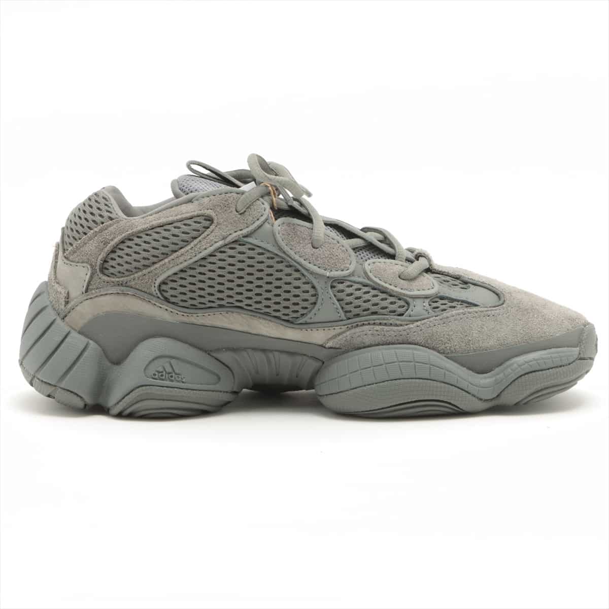 アディダス レザー スニーカー 25.5cm メンズ グレー GW6373 YEEZY 500 GRANITE