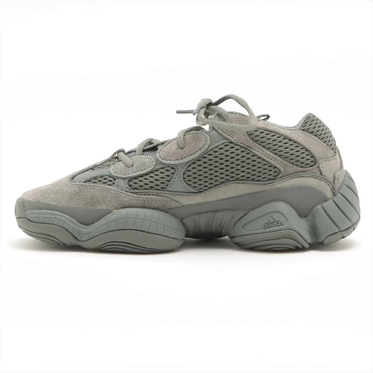 アディダス レザー スニーカー 25.5cm メンズ グレー GW6373 YEEZY 500 GRANITE