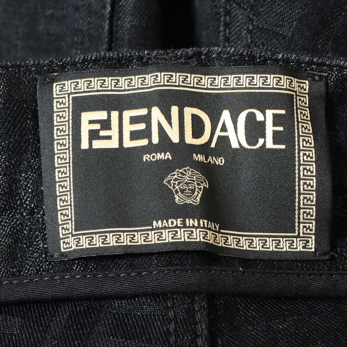 フェンディ×ヴェルサーチェ 22年 コットン×ポリエステル デニムパンツ 33 メンズ ブラック FENDACE フェンダーチェ  FLP20｜a1723958｜中古ブランド品・ブランド古着通販｜ALLU（アリュー）