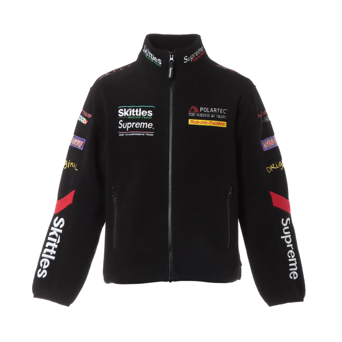 シュプリーム 21AW ポリエステル ジャケット S メンズ ブラック Skittles Polartec Jacket ｜a1725756｜中古ブランド品・ブランド古着通販｜ALLU（アリュー）