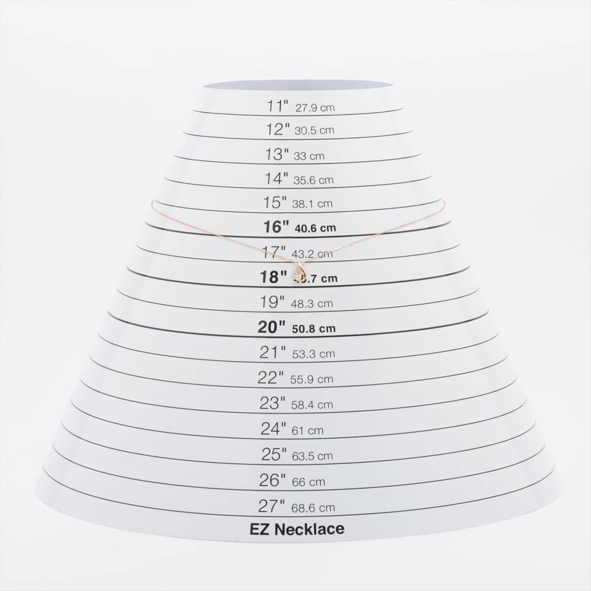 ヴァンドーム青山 ホワイトサファイア ダイヤ ネックレス K10(YG) 0.8g