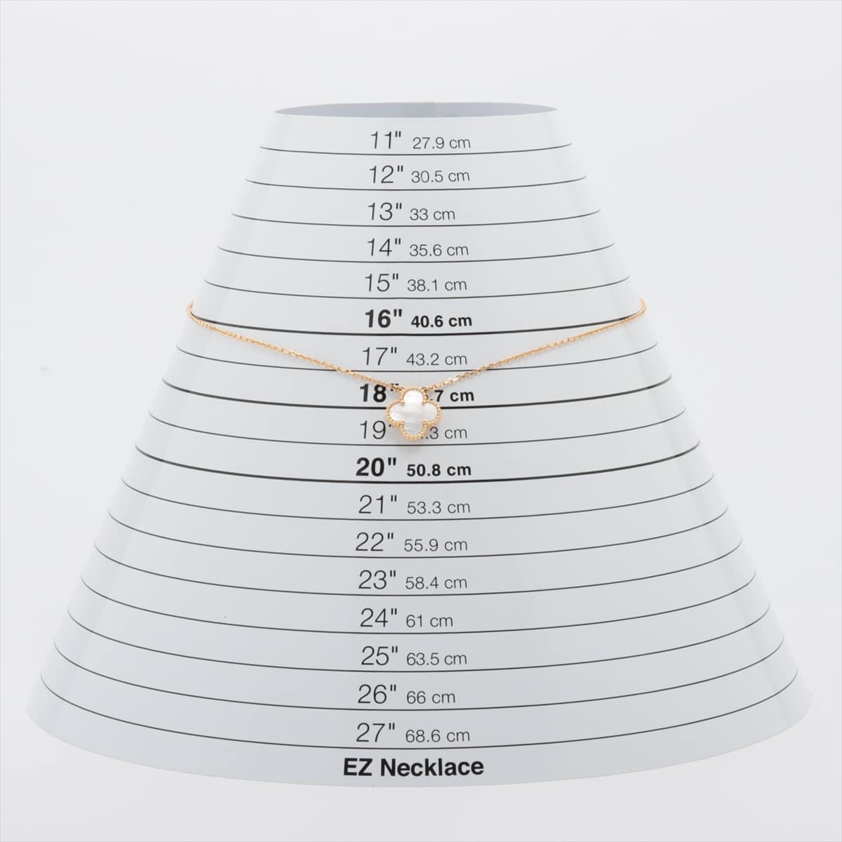 ヴァンクリーフ&アーペル ヴィンテージアルハンブラ シェル ネックレス 750(YG) 5.2g