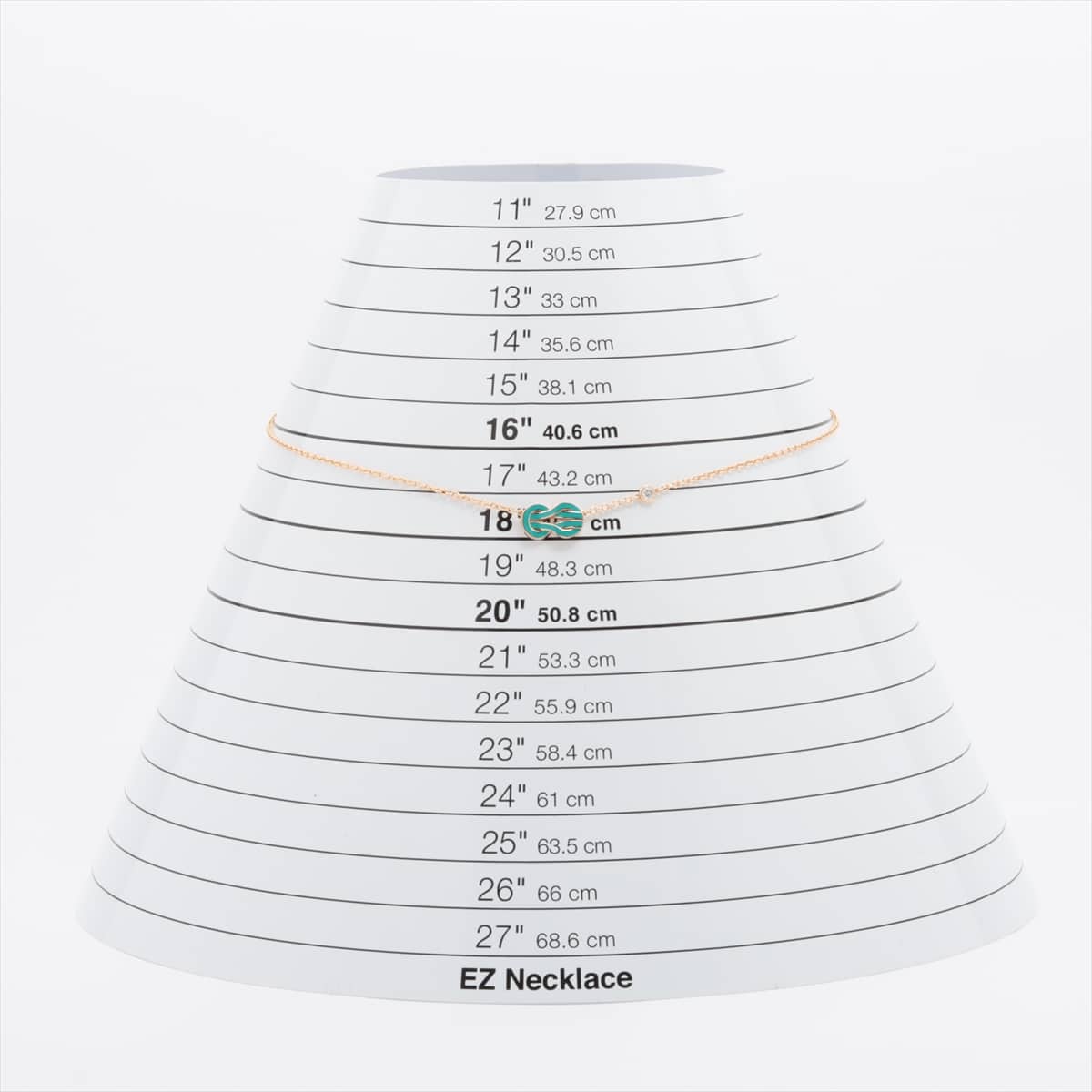 フレッド シャンス アンフィニ ダイヤ ラッカー ネックレス 750(PG) 4.7g ターコイズラッカー
