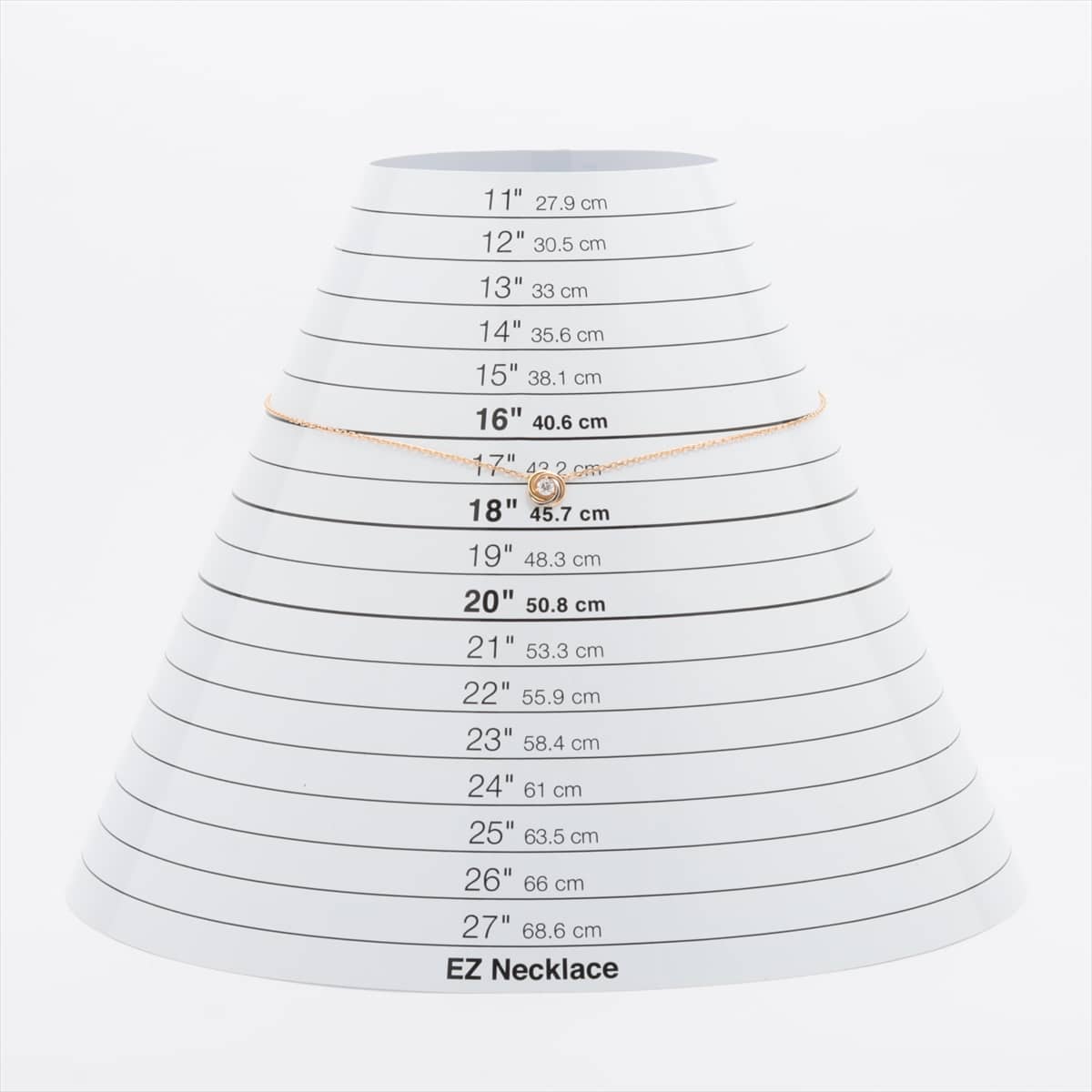 カルティエ トリニティ ドゥ カルティエ ダイヤ ネックレス 750(YG×PG×WG) 2.9g