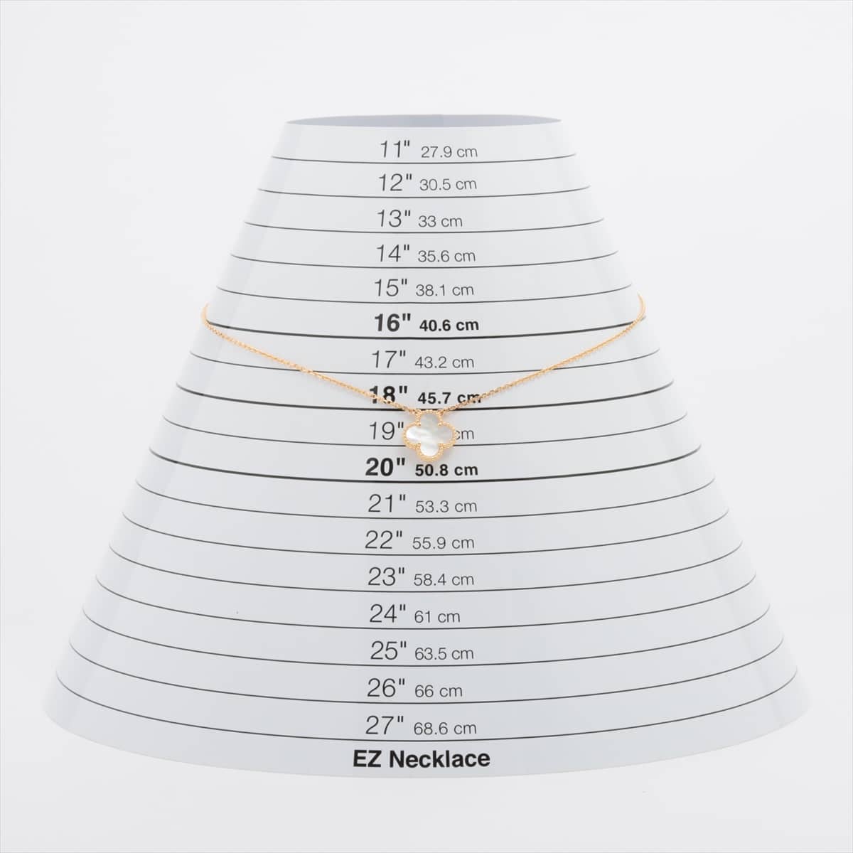 ヴァンクリーフ&アーペル ヴィンテージアルハンブラ シェル ネックレス 750(YG) 5.1g