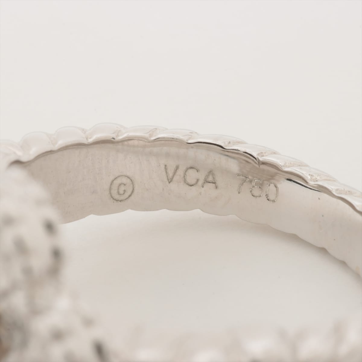 ヴァンクリーフ&アーペル ヴィンテージアルハンブラ ダイヤ リング 750(WG) 8.3g
