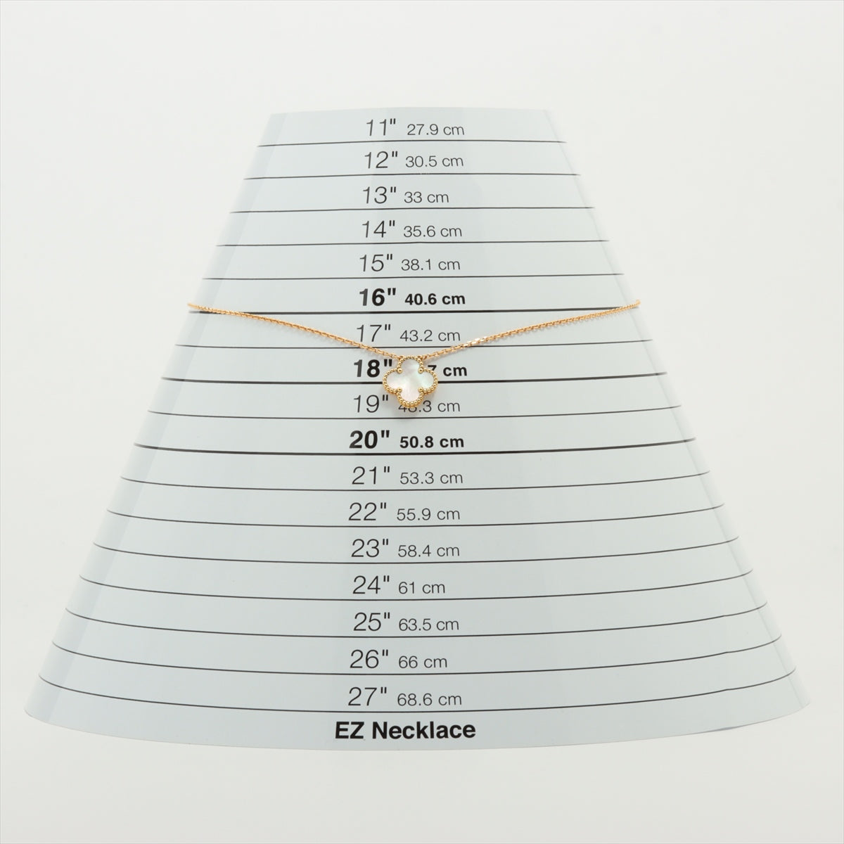 ヴァンクリーフ&アーペル ヴィンテージアルハンブラ シェル ネックレス 750(YG) 5.5g