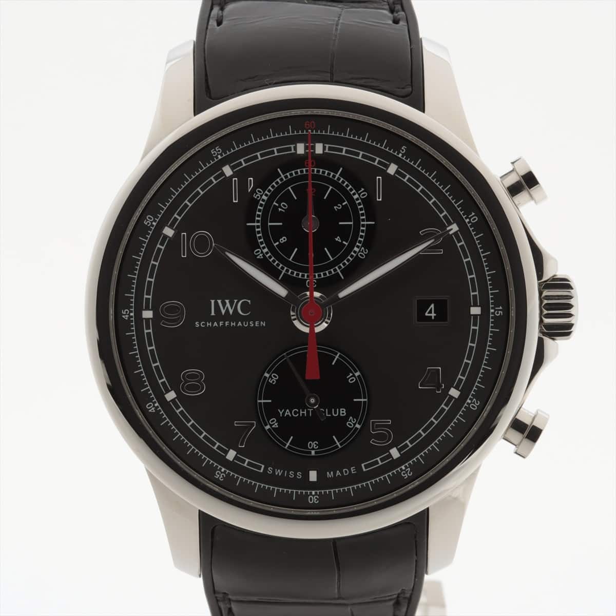 IWC ポルトギーゼ ヨットクラブ IW390503 SS×ラバー AT グレー文字盤