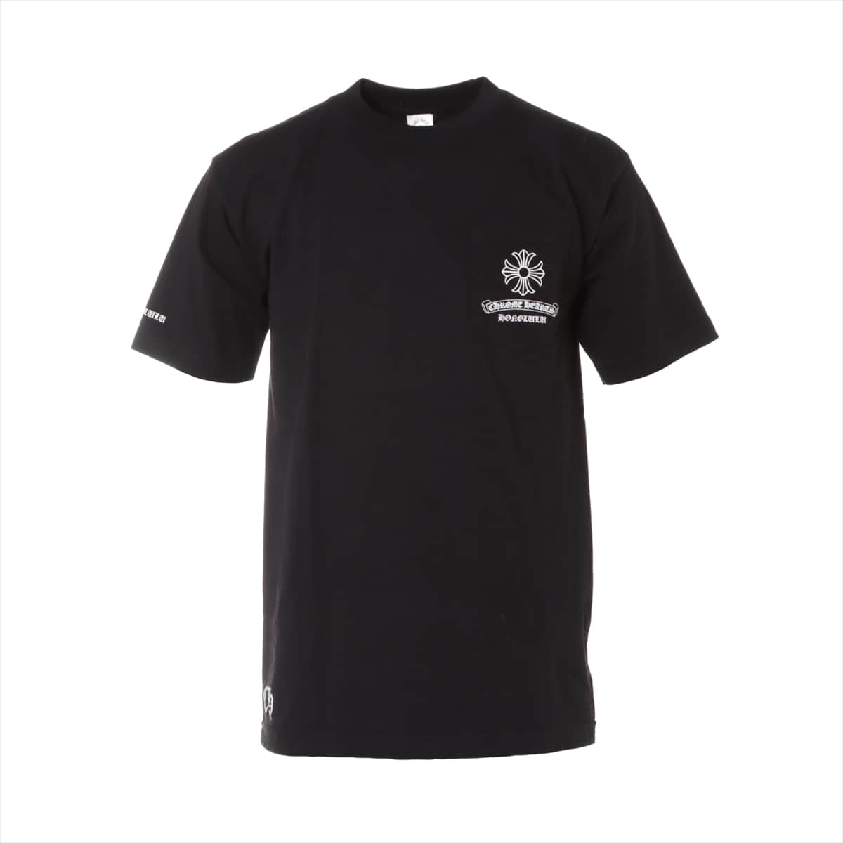 クロムハーツ Tシャツ コットン M ブラック ホノルル CHプラスプリント