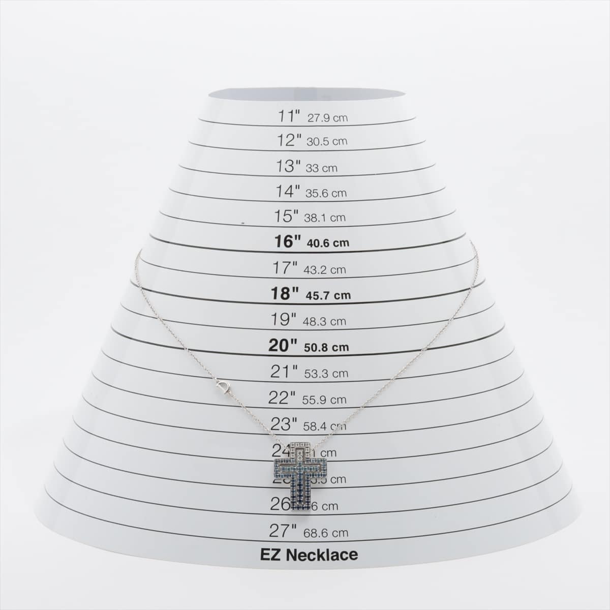 ダミアーニ ベルエポック クロス サファイア ダイヤ ネックレス 750(WG) 11.5g アイスバーグ