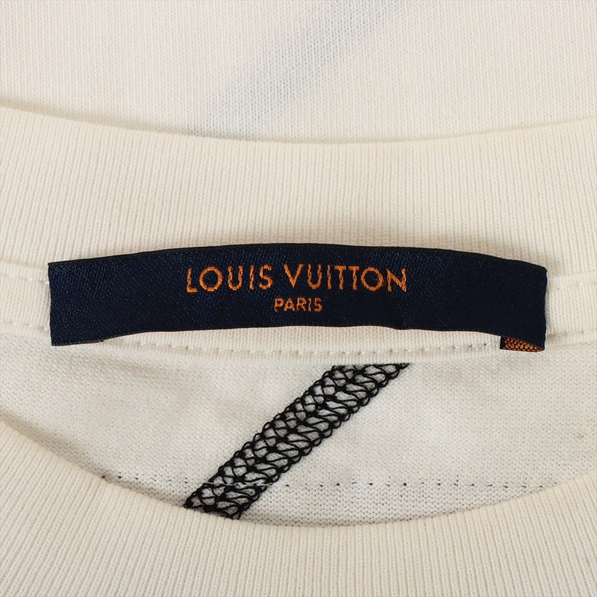ルイヴィトン×NBA 21SS コットン Tシャツ M メンズ ホワイト  クルーネックステッチ RM211M