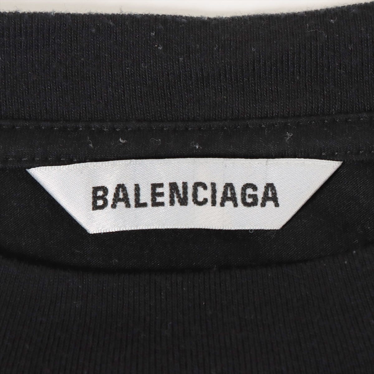バレンシアガ 20年 コットン×ポリエステル Tシャツ XS メンズ ブラック  641532