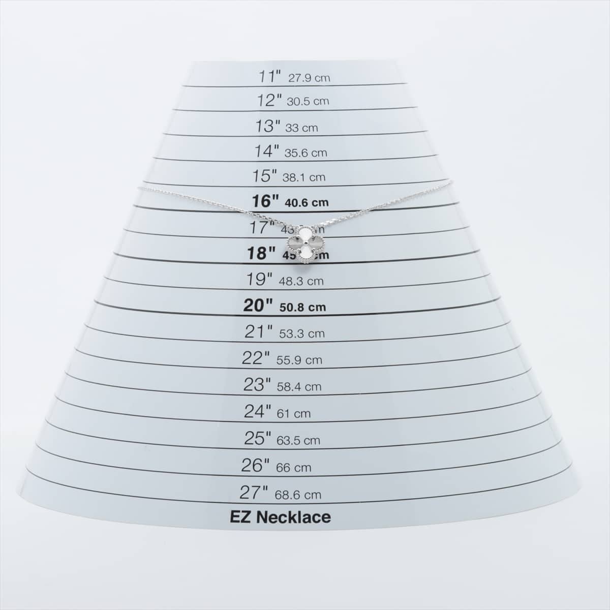 ヴァンクリーフ&アーペル ヴィンテージアルハンブラ ギョーシェ ネックレス 750(WG) 6.9g