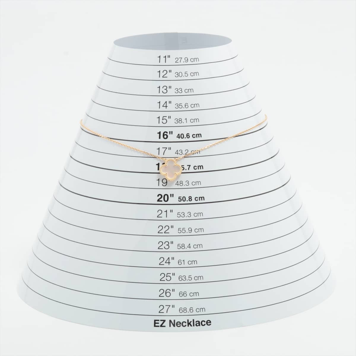 ヴァンクリーフ&アーペル ヴィンテージアルハンブラ シェル ネックレス 750(YG) 5.0g