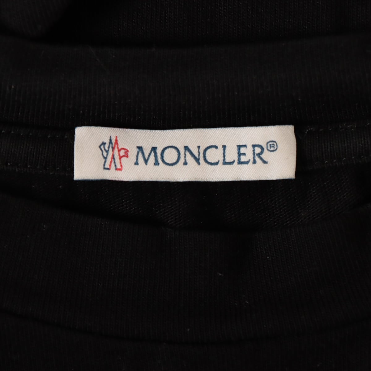 モンクレール 21年 コットン ロングTシャツ XL メンズ ブラック