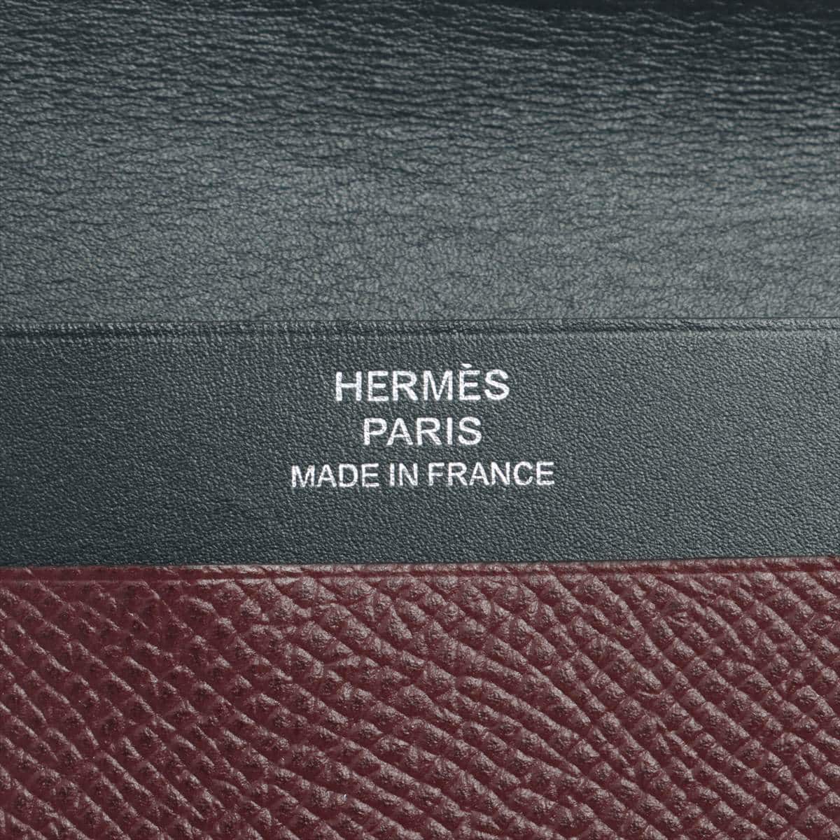 美品　HERMES エルメス　マンハッタン　カードケース素人寸法の為参考にしてください