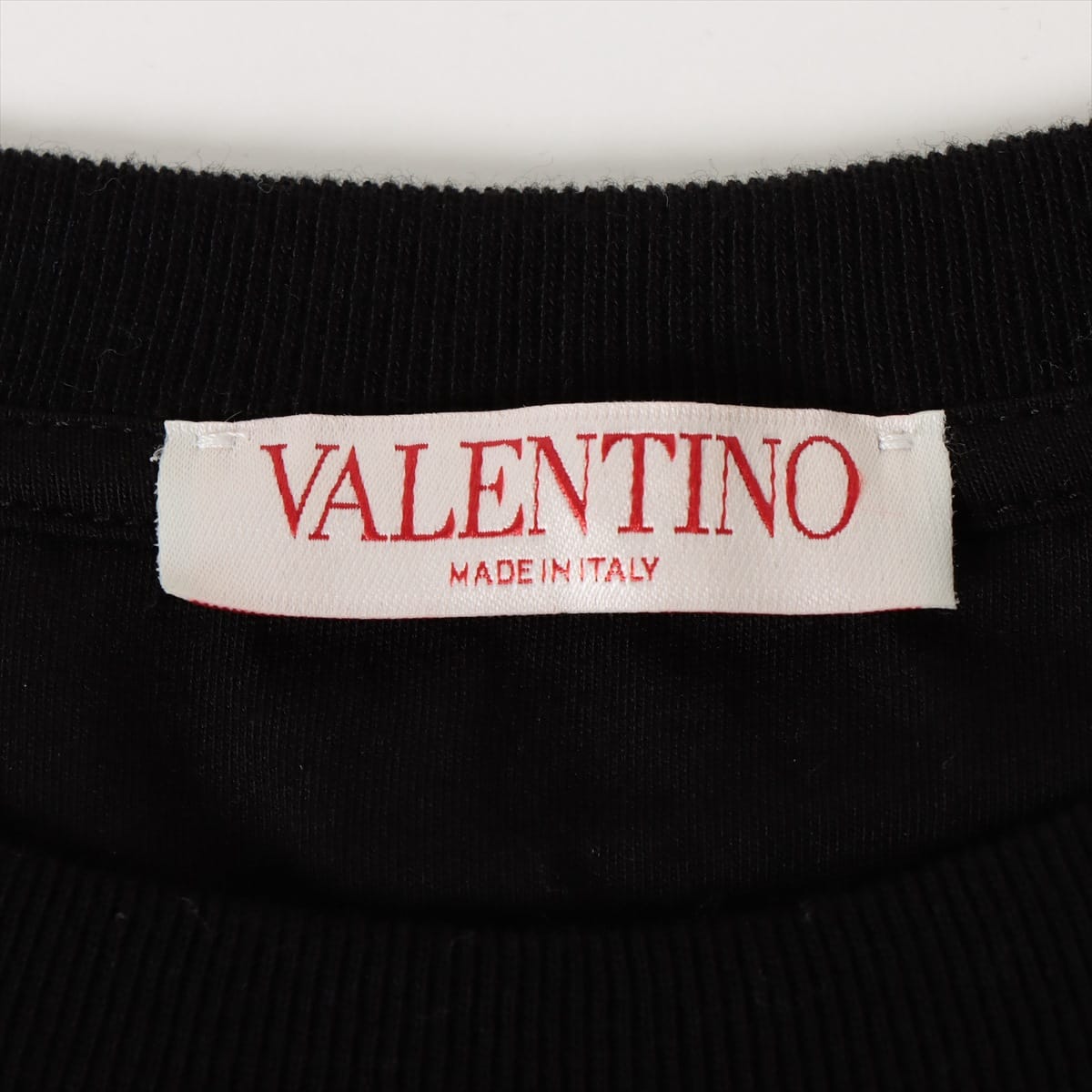 ヴァレンティノ コットン Tシャツ M メンズ ブラック  バックロゴ