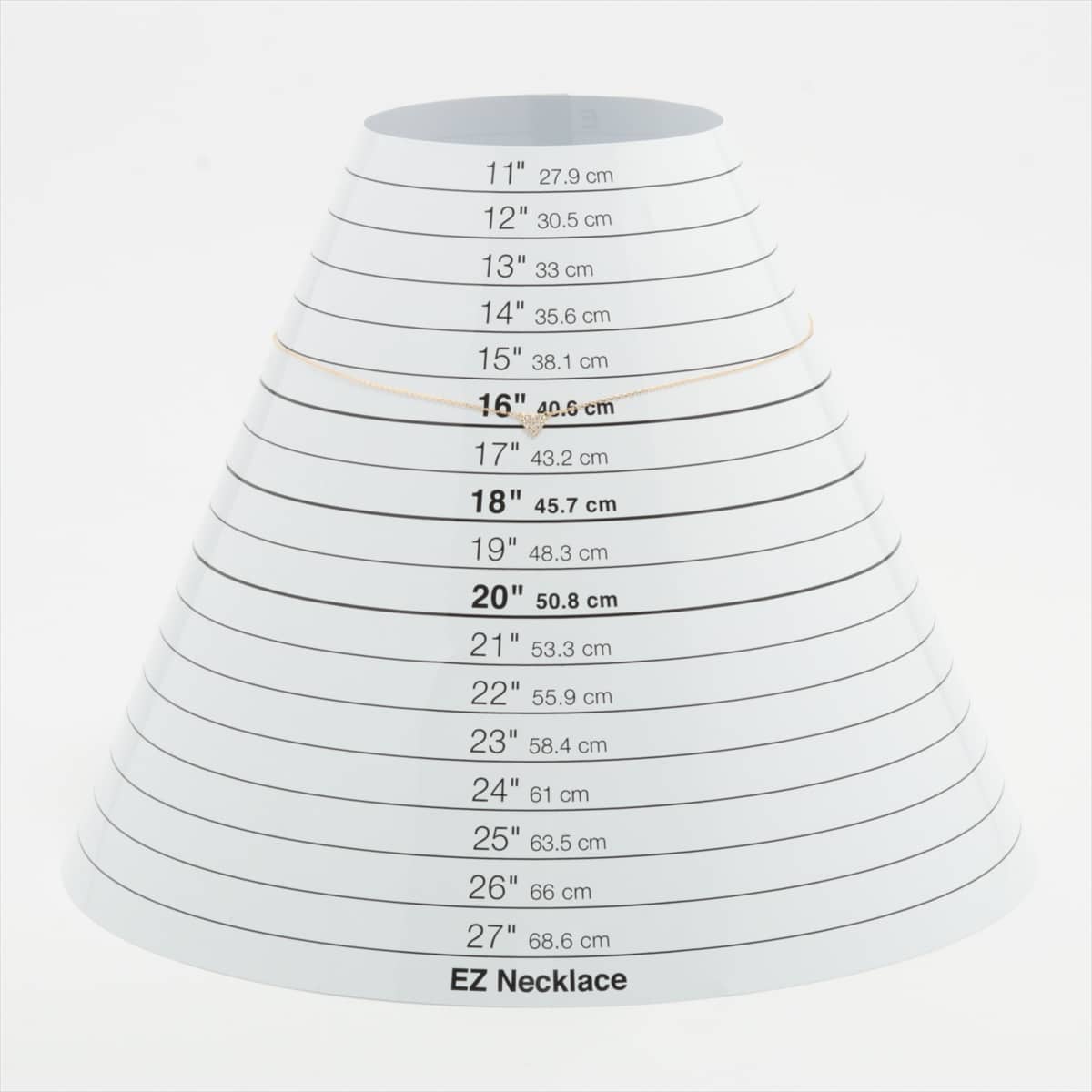 アーカー ハートパヴェ ダイヤ ネックレス 750(YG) 1.1g D0.05