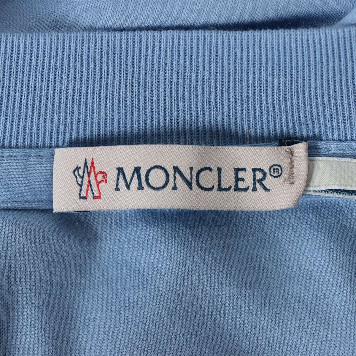 モンクレール 21年 コットン Tシャツ XL レディース ブルー  H10938C00025