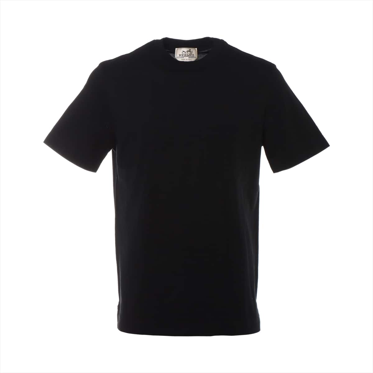 エルメス コットン Tシャツ XS メンズ ブラック  Hロゴ
