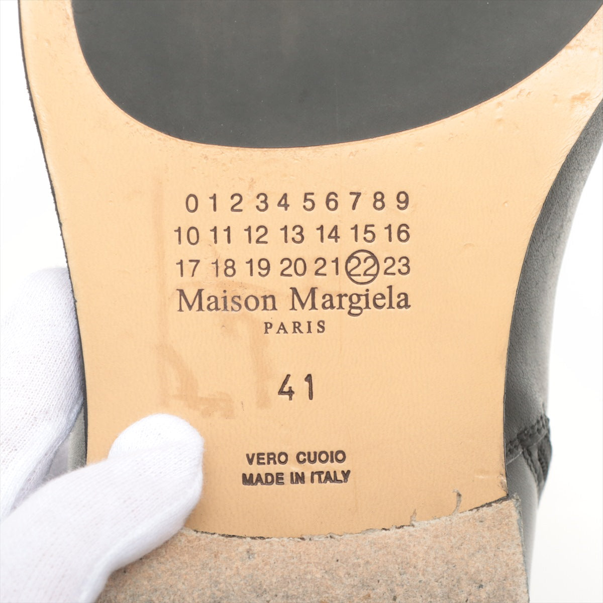 メゾンマルジェラ 20AW レザー ブーツ 41 メンズ ブラック S57WU0210