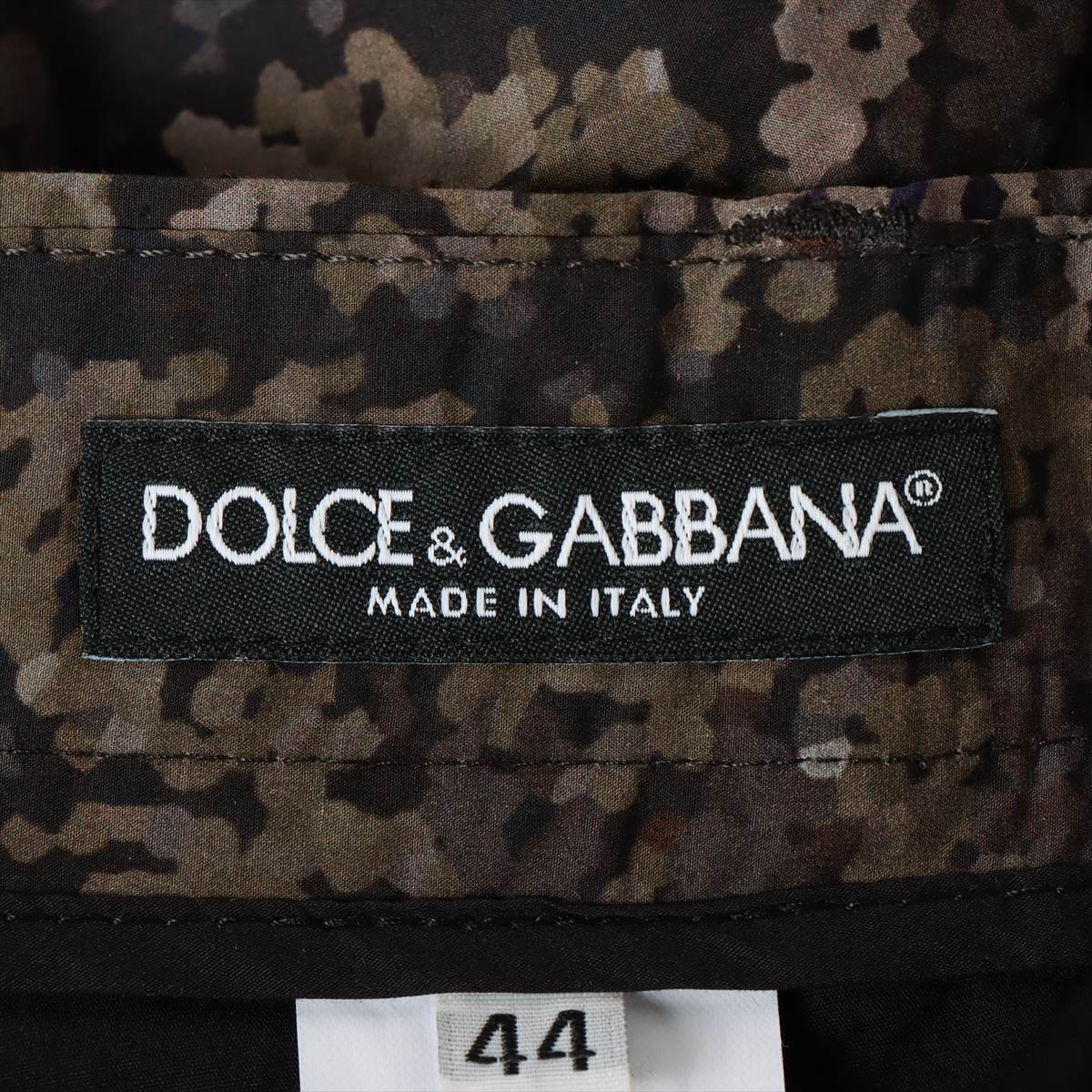 ドルチェ&ガッバーナ コットン パンツ 44 メンズ マルチカラー  G6RBAT 迷彩柄