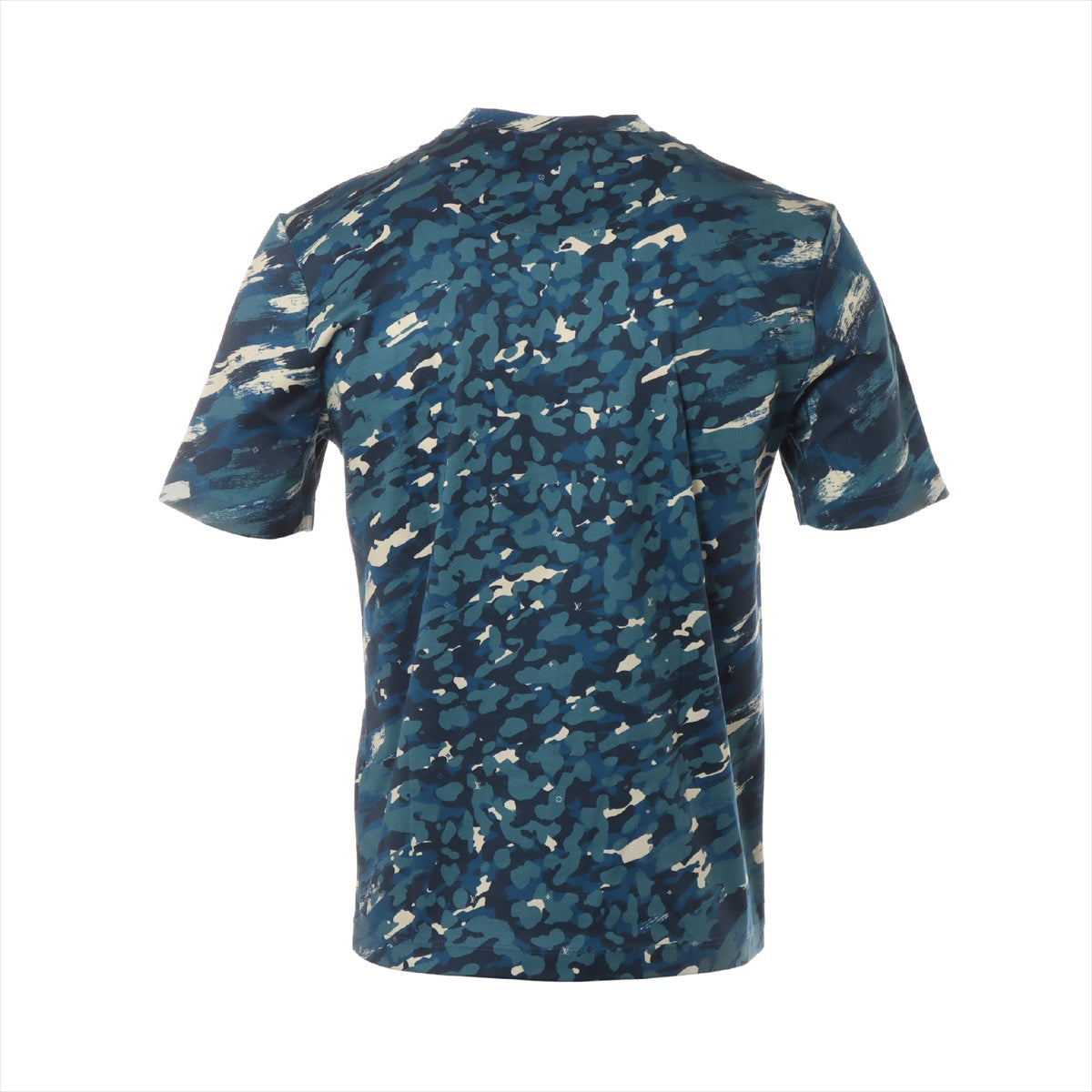 ルイヴィトン 16SS コットン Tシャツ XS メンズ ブルー  RM161 カモフラ