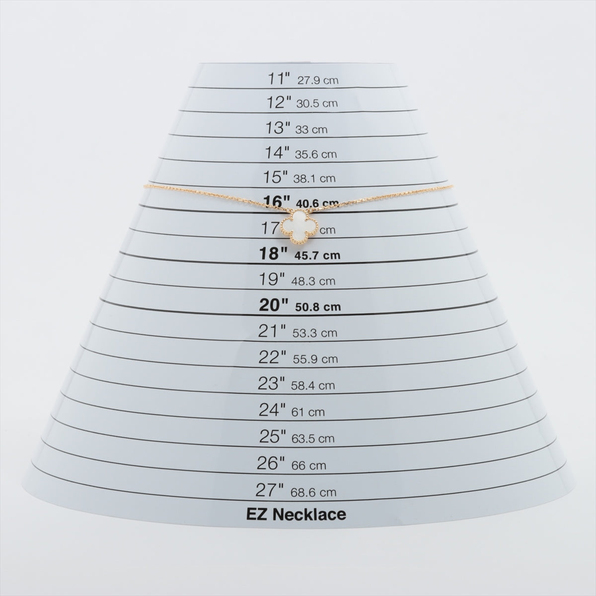 ヴァンクリーフ&アーペル ヴィンテージアルハンブラ シェル ネックレス 750(YG) 5.0g