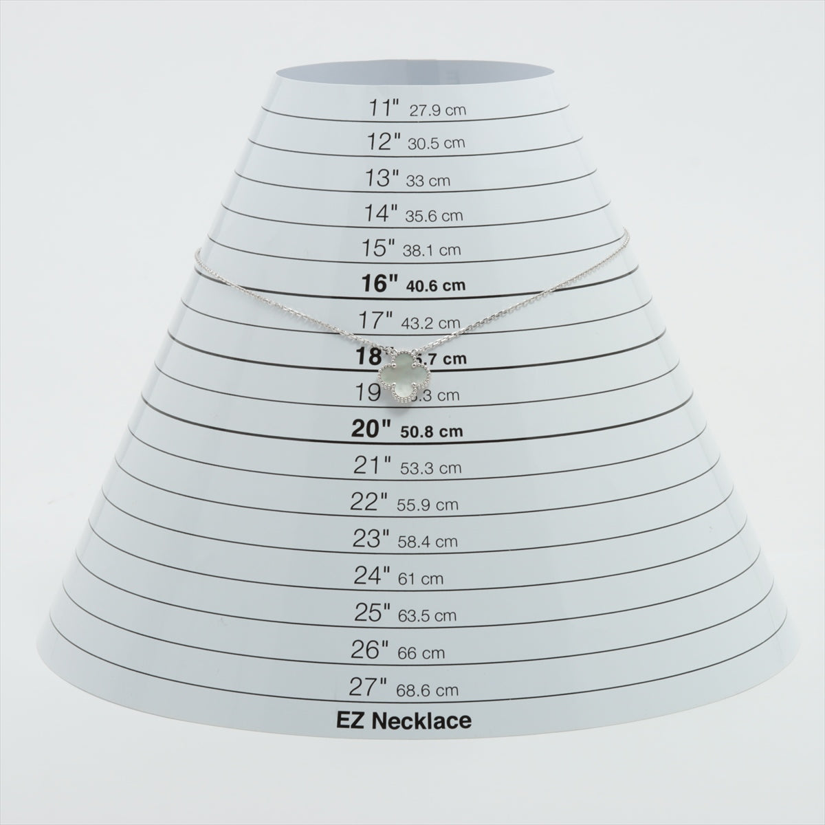 ヴァンクリーフ&アーペル ヴィンテージアルハンブラ シェル ネックレス 750(WG) 5.4g