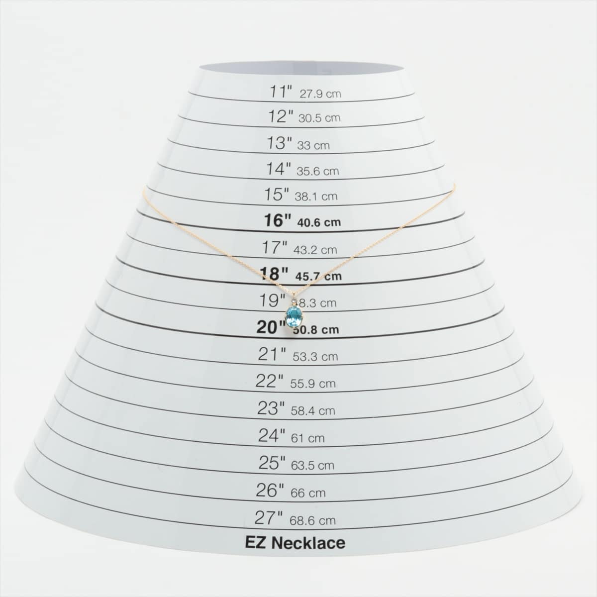 4℃ トパーズ ネックレス K18(YG) 2.1g