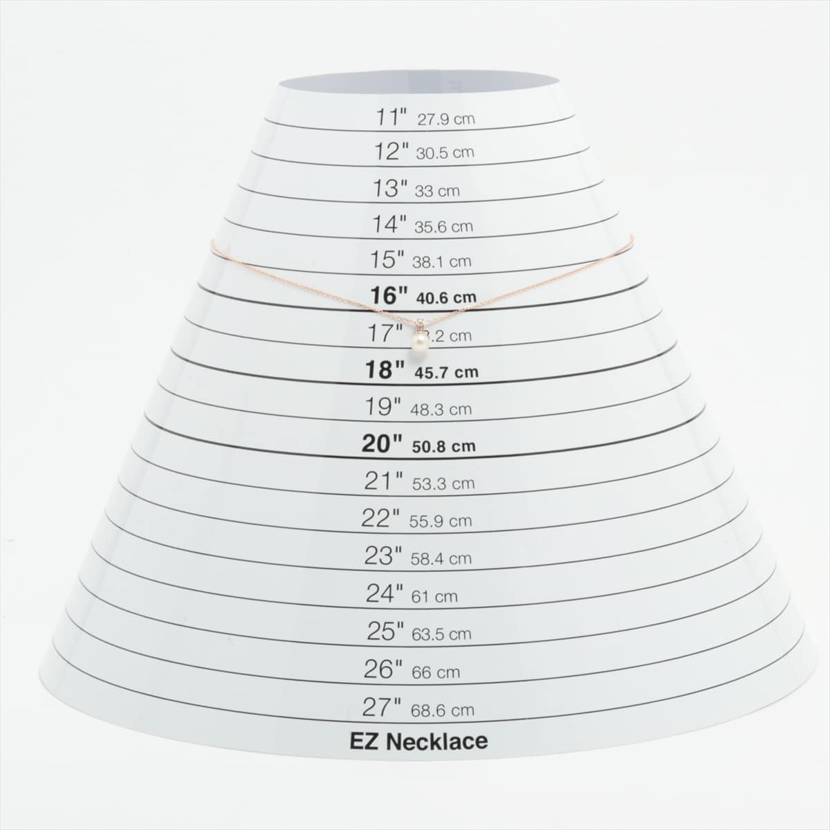 ヴァンドーム青山 パール ダイヤ ネックレス K10(PG) 1.3g 約5.5mm