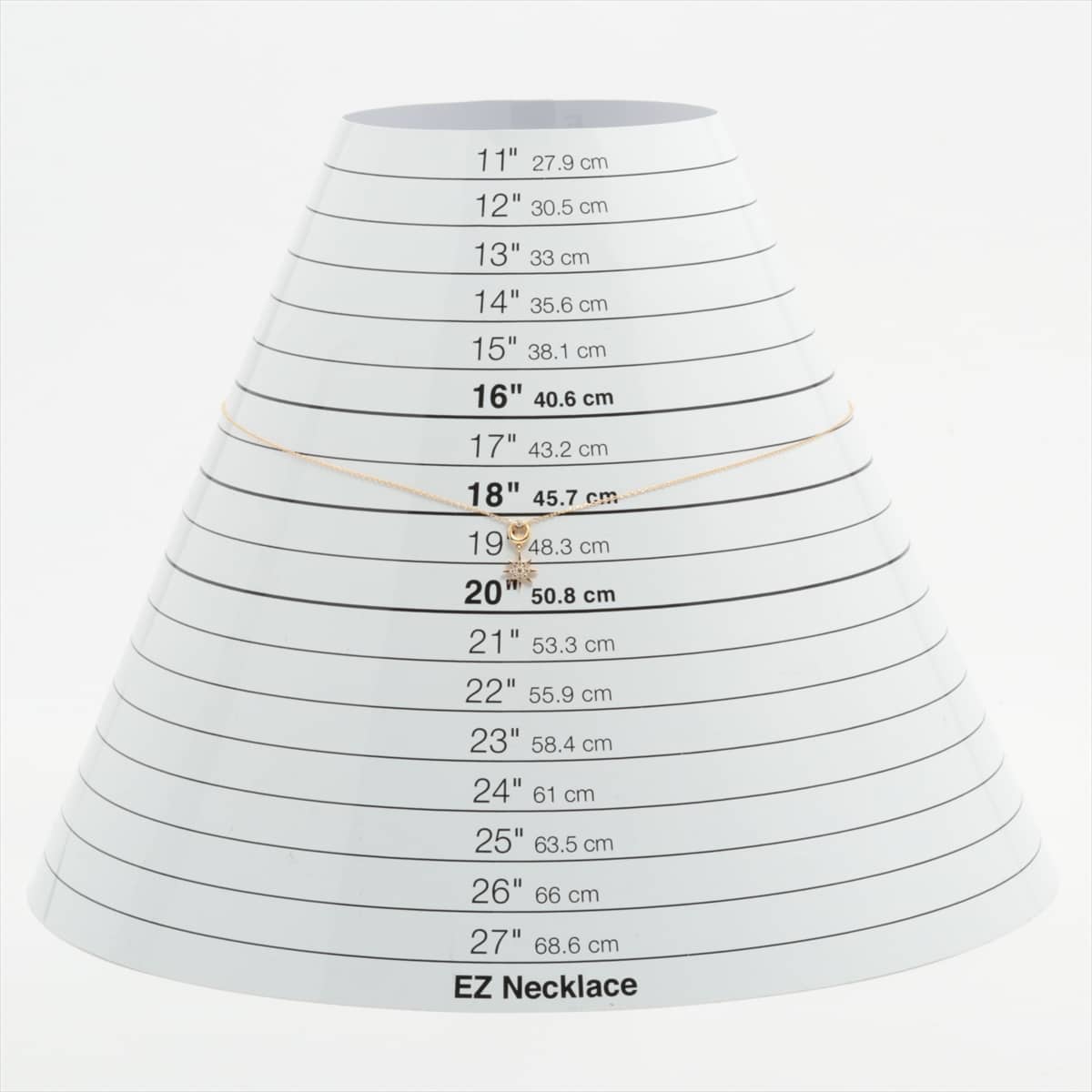 スタージュエリー ダイヤ ネックレス K18(YG) 1.3g 0.03