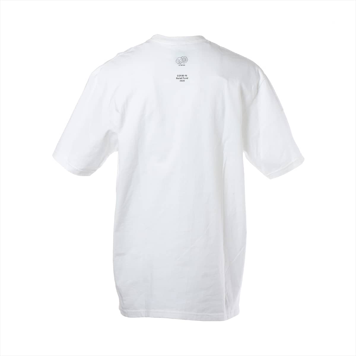 シュプリーム×村上隆 20SS コットン Tシャツ L メンズ ホワイト  COVID-19 Relief Box Logo