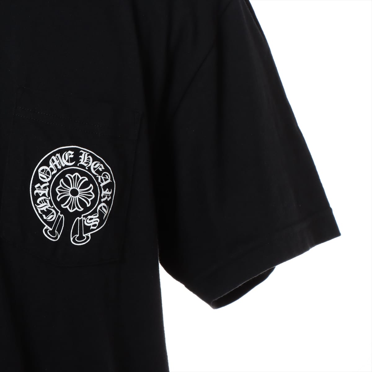 クロムハーツ ホースシュー Tシャツ コットン ブラック×マルチカラー XL