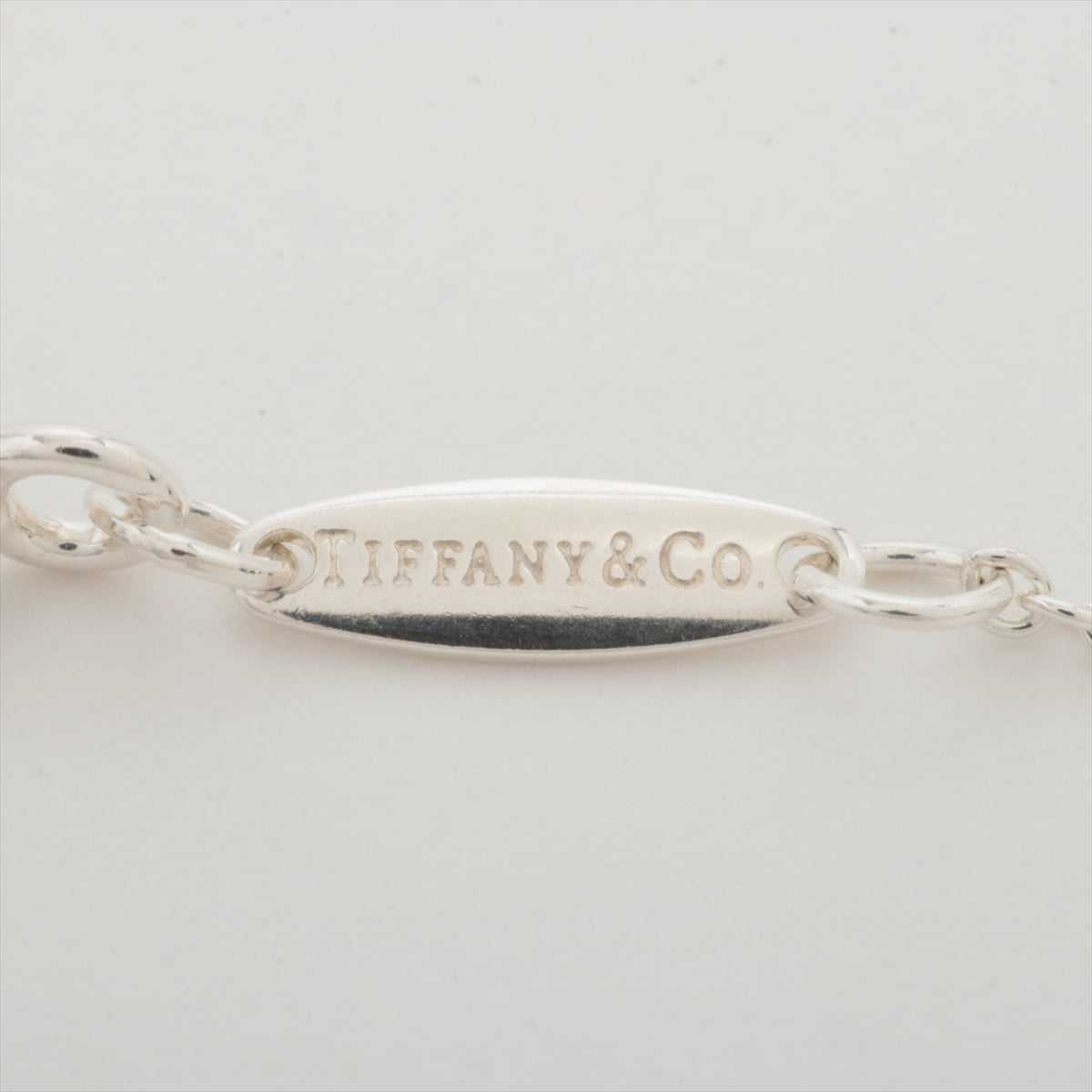 Tiffany ネックレス　シルバー　アクアマリンチェーン全長約40cm