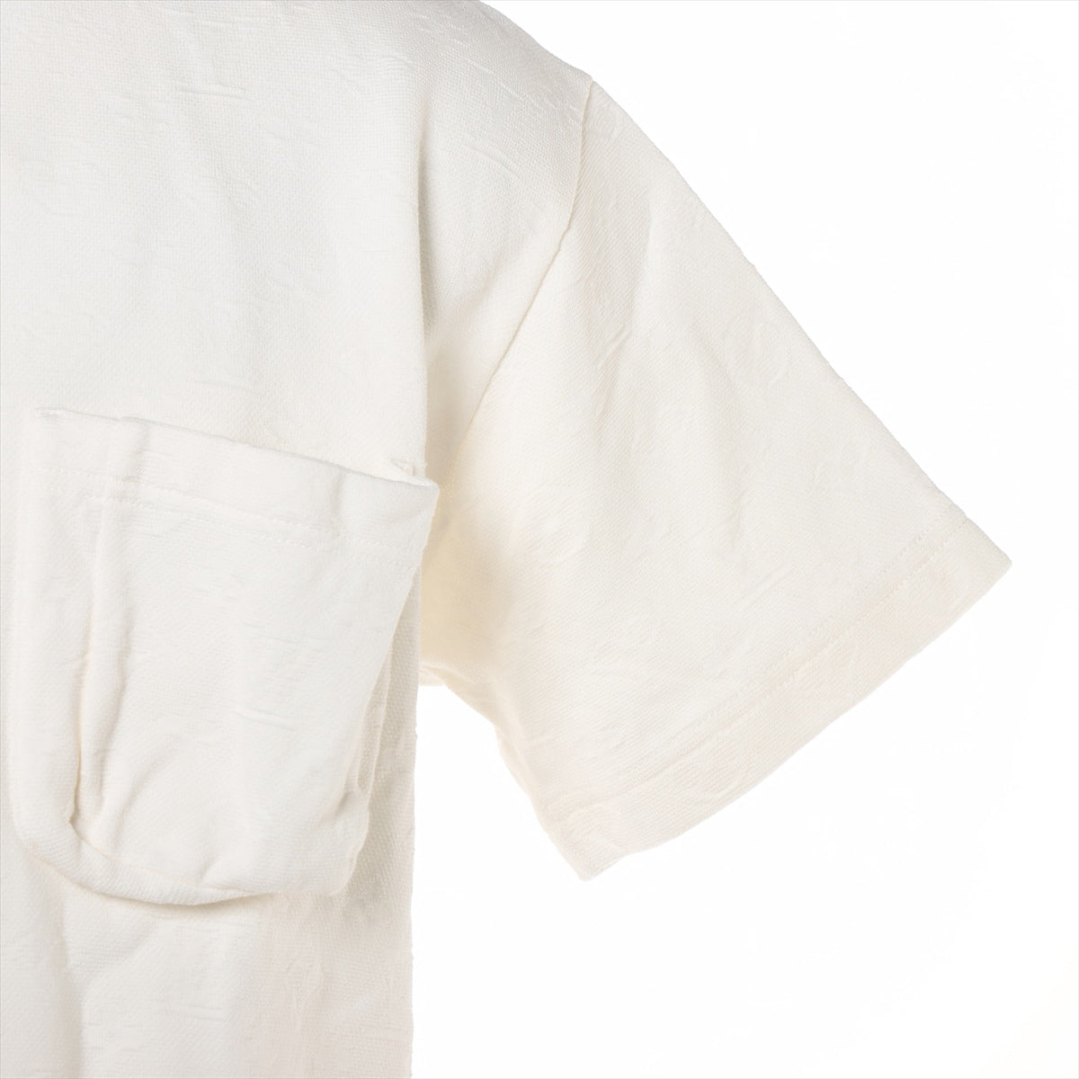 ルイヴィトン 21SS コットン Tシャツ S メンズ ホワイト  RM211Q モノグラム