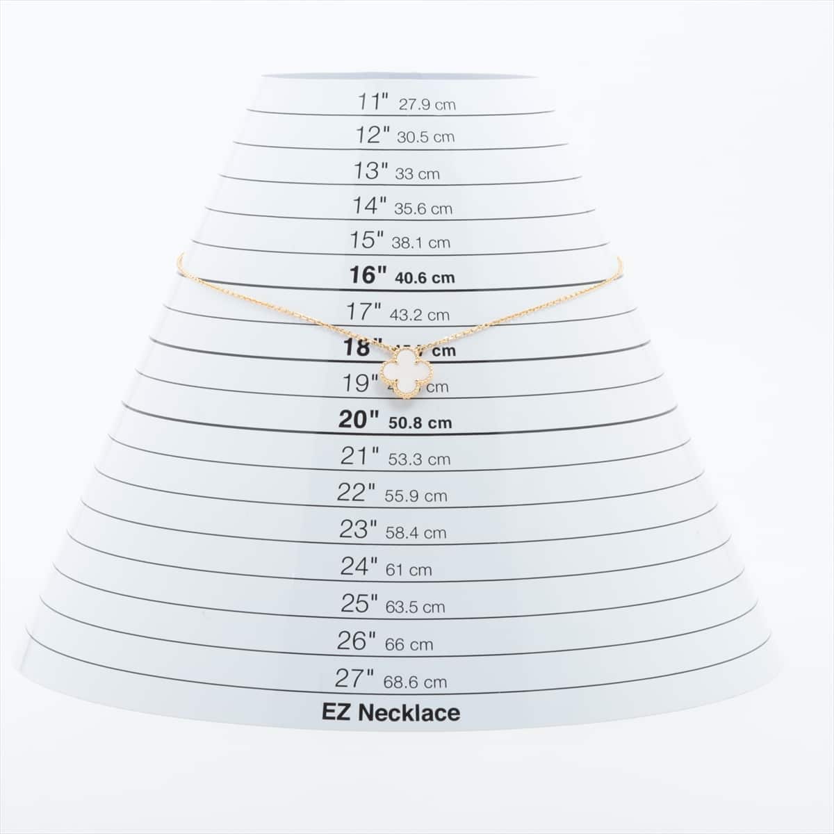 ヴァンクリーフ&アーペル ヴィンテージアルハンブラ シェル ネックレス 750(YG) 5.0g