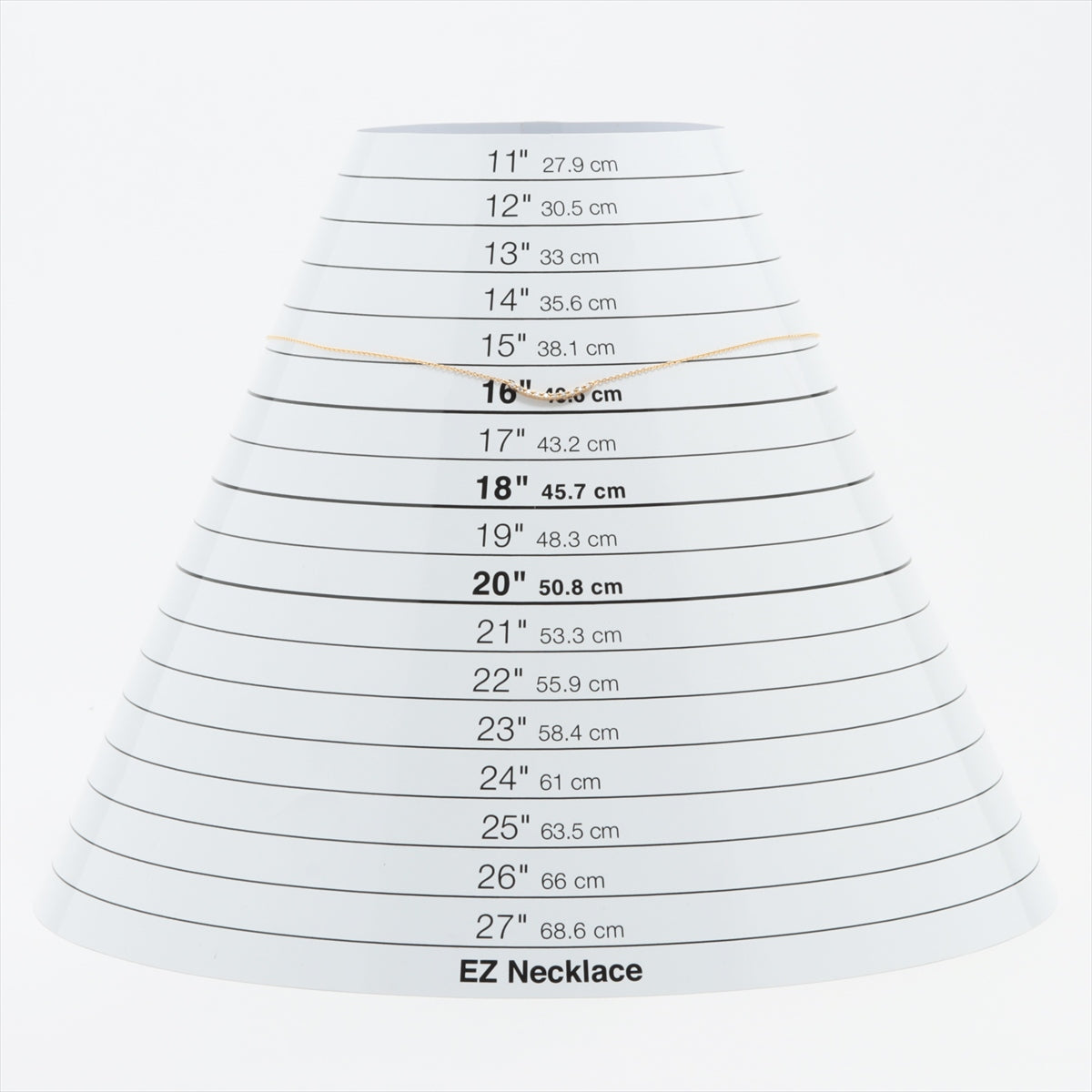 4℃ ダイヤ ネックレス K18(YG) 1.4g