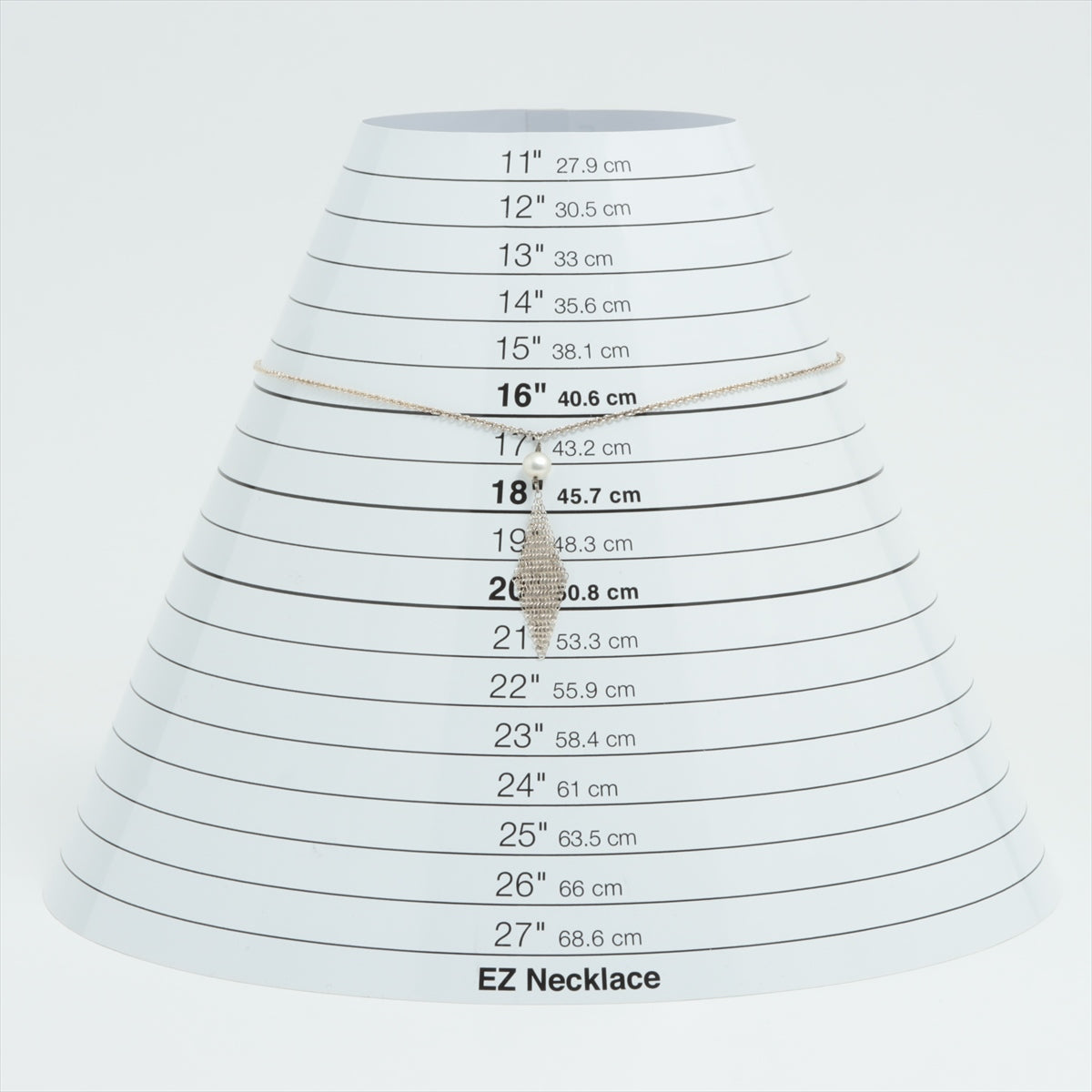 ティファニー メッシュ ネックレス 925 3.2g シルバー フレッシュパール タッセル