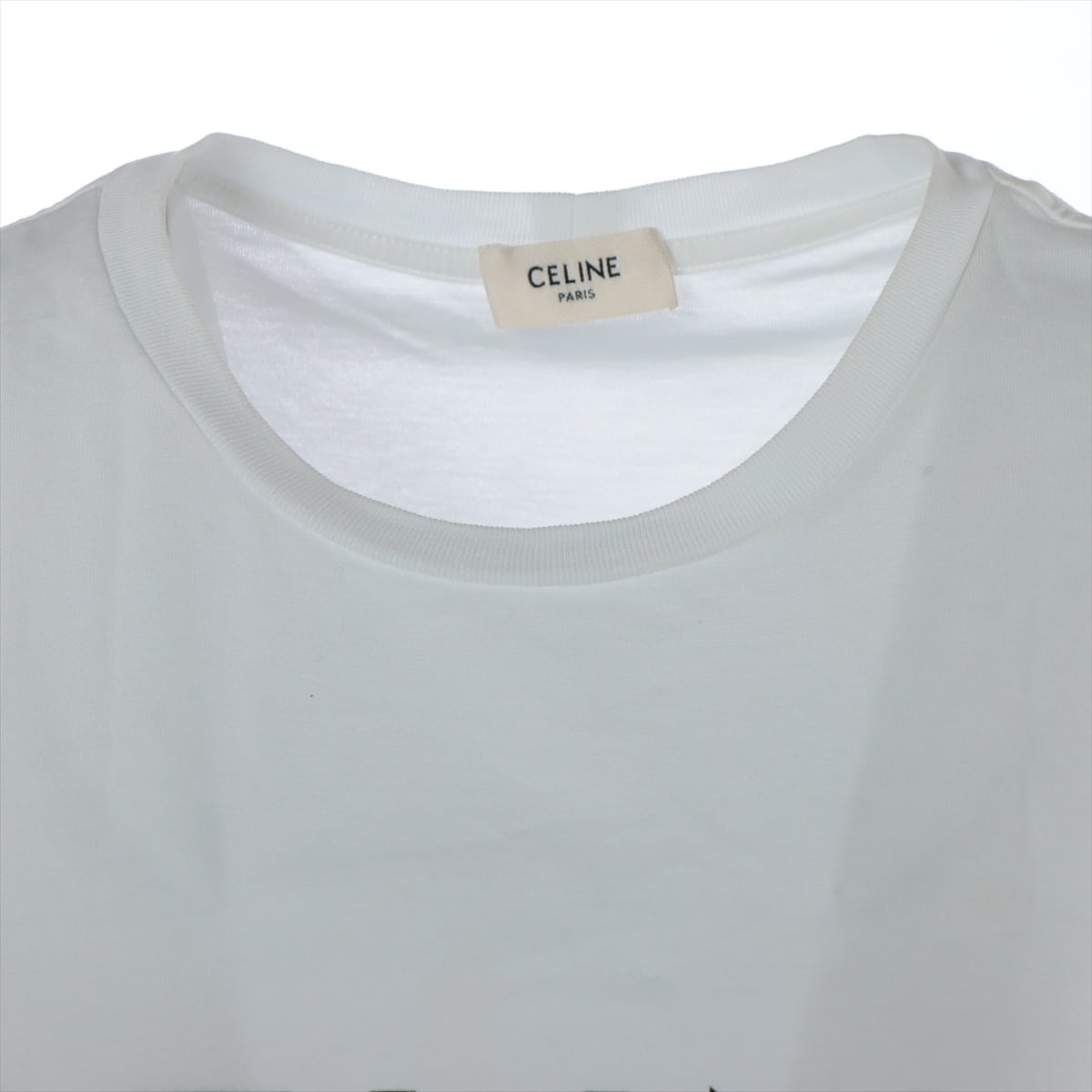 セリーヌ エディ期 コットン Tシャツ M レディース ホワイト 2X308916G ...